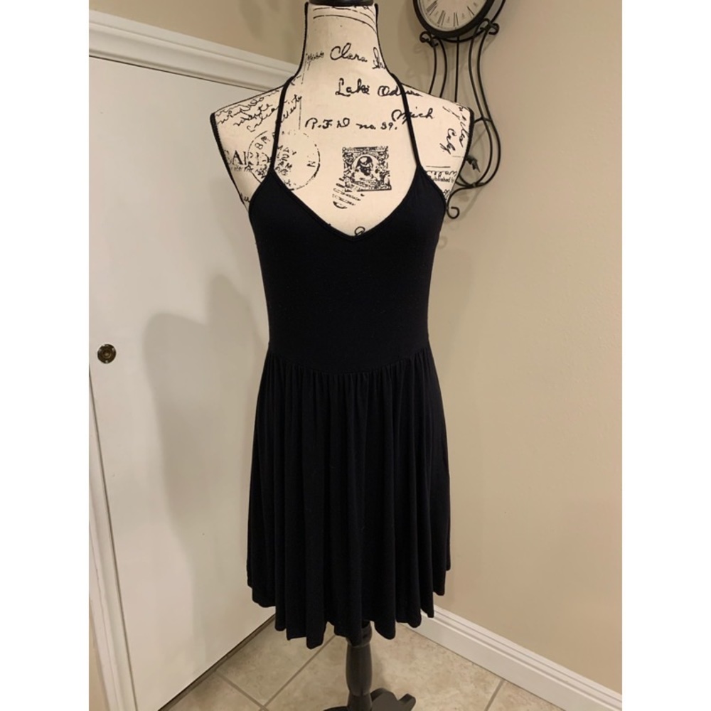 Spaghetti strap black dress